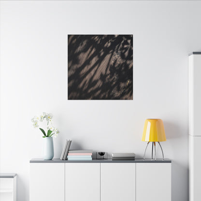 Shadow Play Summer Canvas Art | Dark Japandi Moody Design