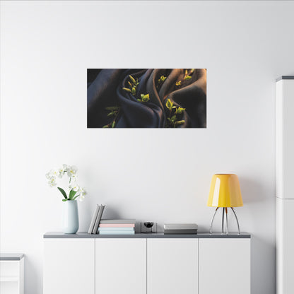 Spring Silk Drape Moody Minimal Canvas Art | Luxurious Decor