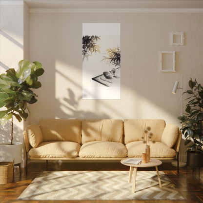 Tea Ceremony Sumi E Canvas Art | Serene Zen Art