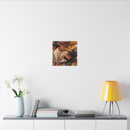 Paper Fold Texture Canvas Art | Elegant Japandi Art