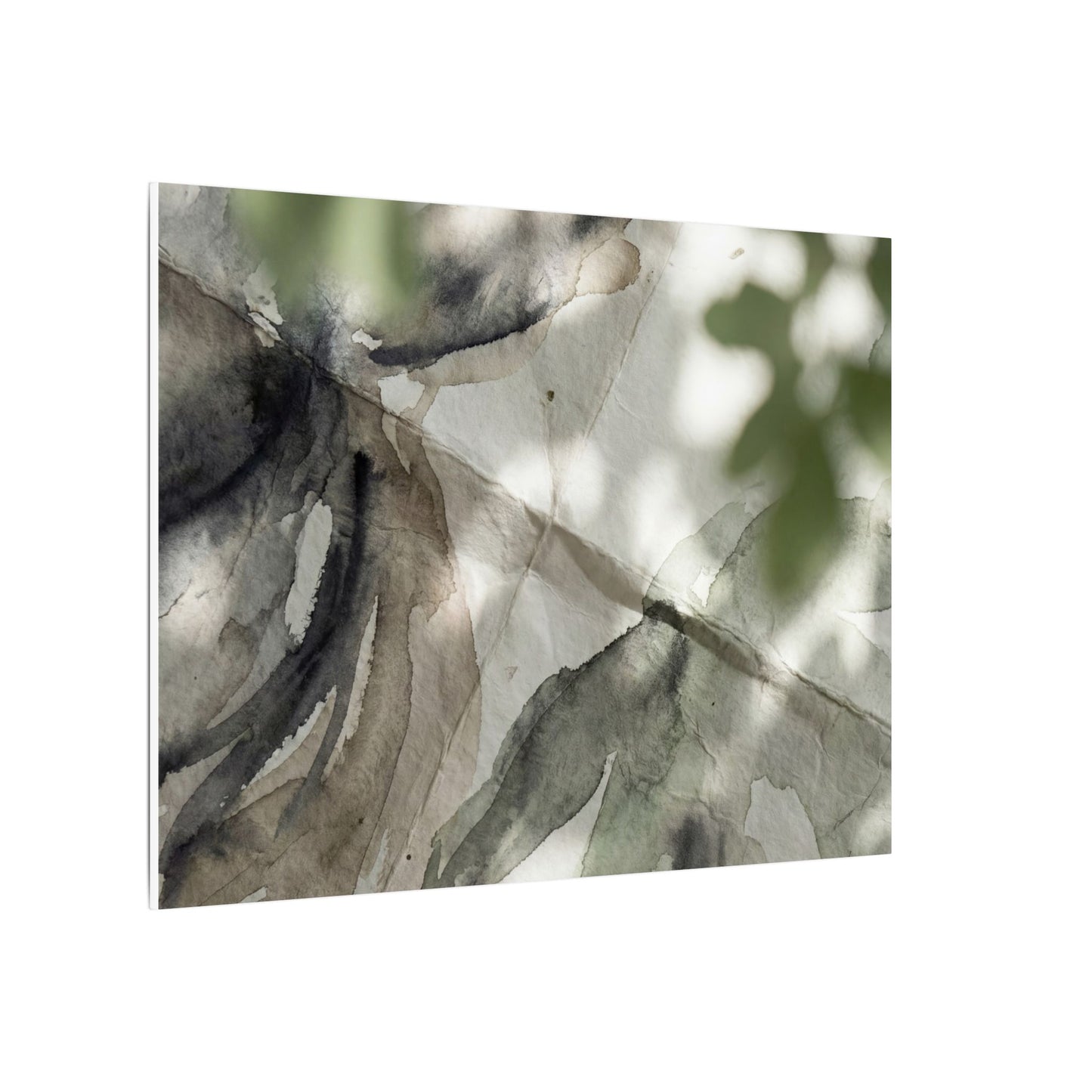 Spring Paper Fold Watercolor Canvas Art | Warm Decor