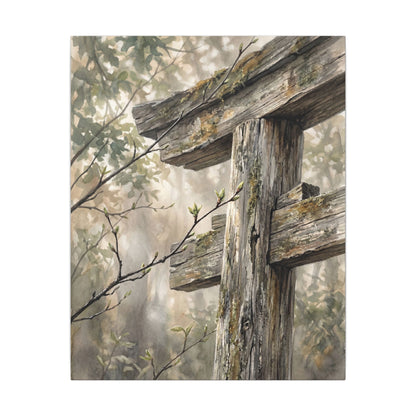 Torii Gate Spring Canvas Art | Japandi Neutral Design