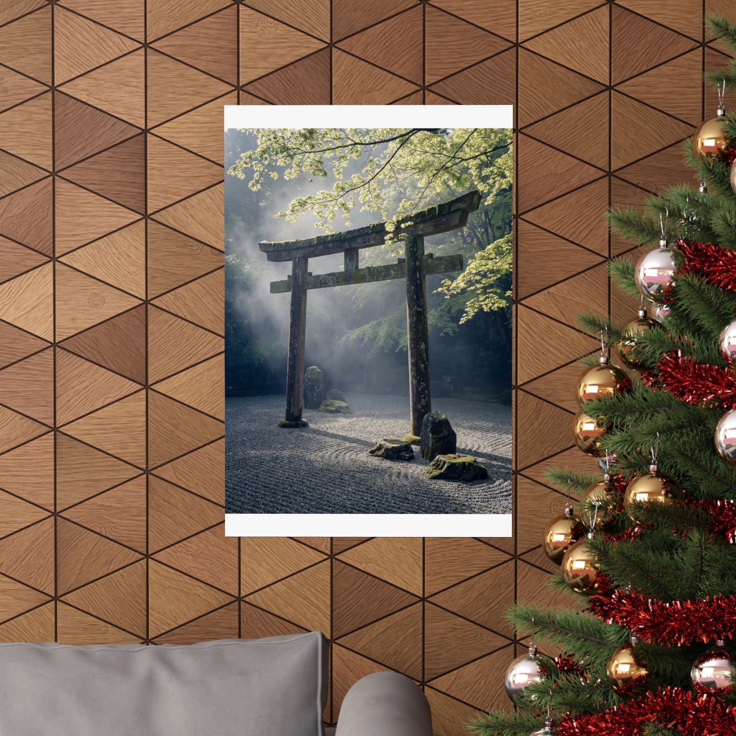 Tranquil Torii Gate Wall Art Print - Karesansui Zen