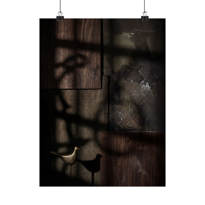 Candlelight Shadow Play Wall Art Print - Dark Japandi Datsuzoku