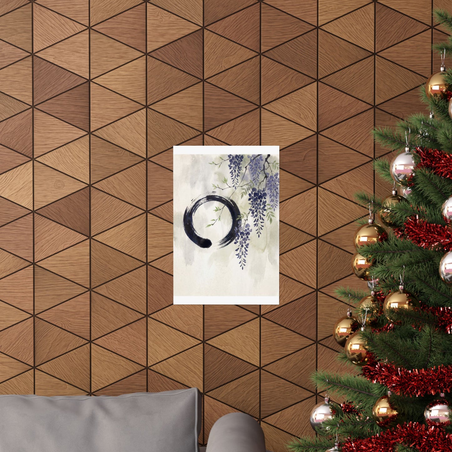 Overcast Wisteria Wall Art Print - Zen Shibui