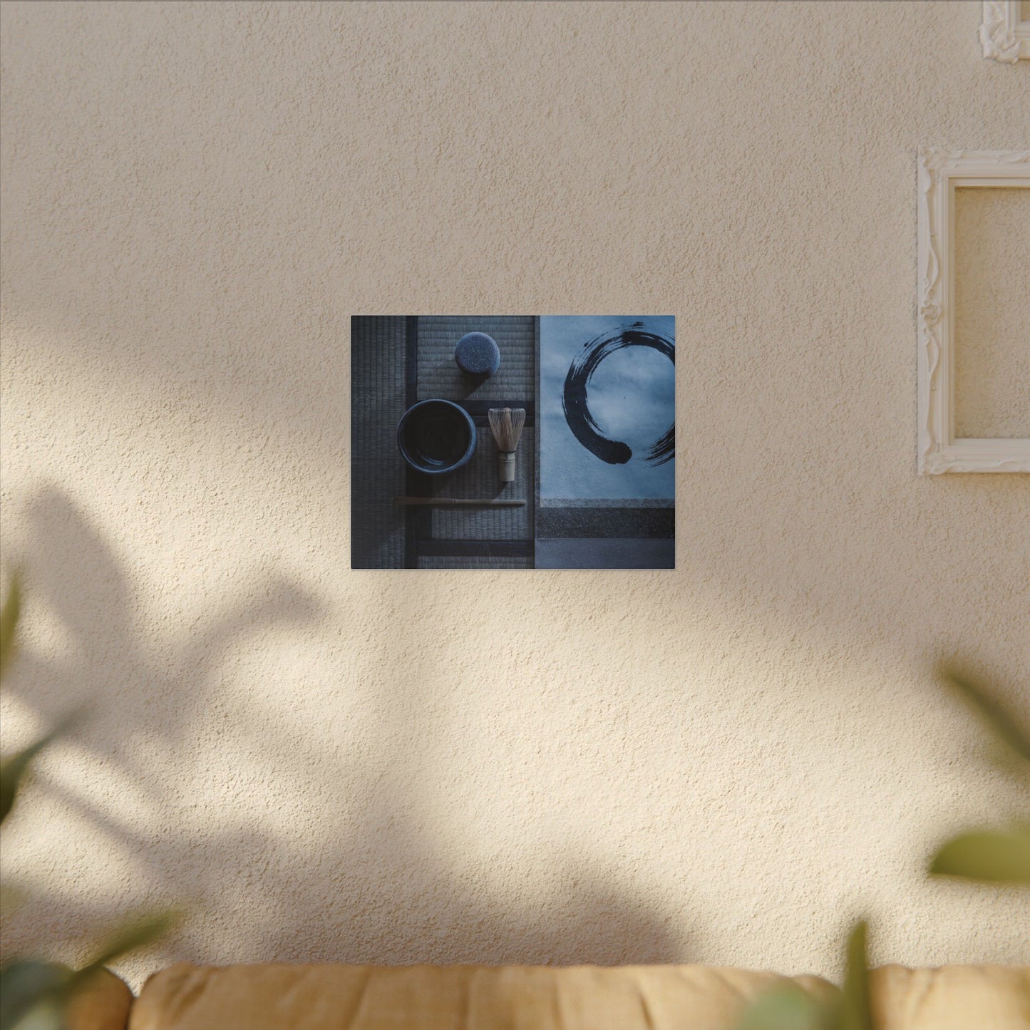 Tea Ceremony Enso Canvas Art | Calm Zen Art