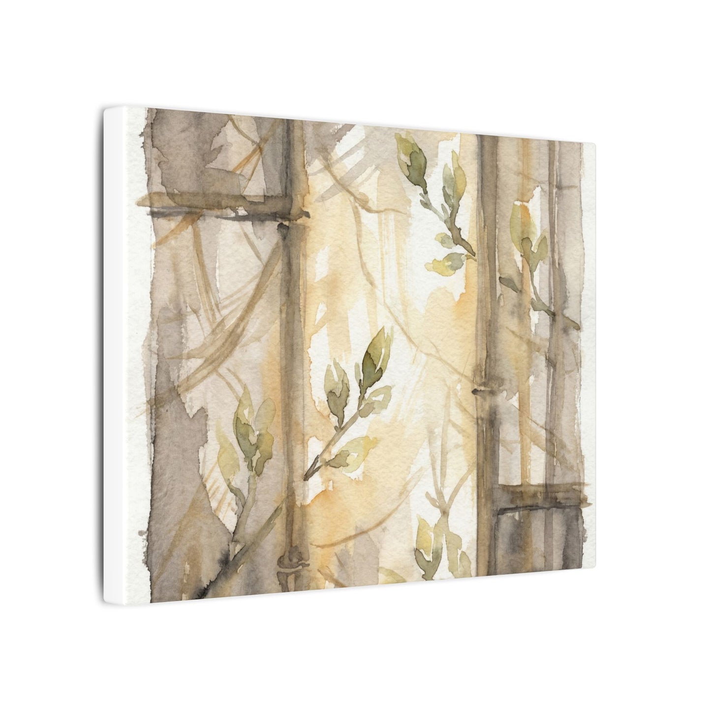 Shoji Screen Spring Canvas Art | Japandi Cozy Design