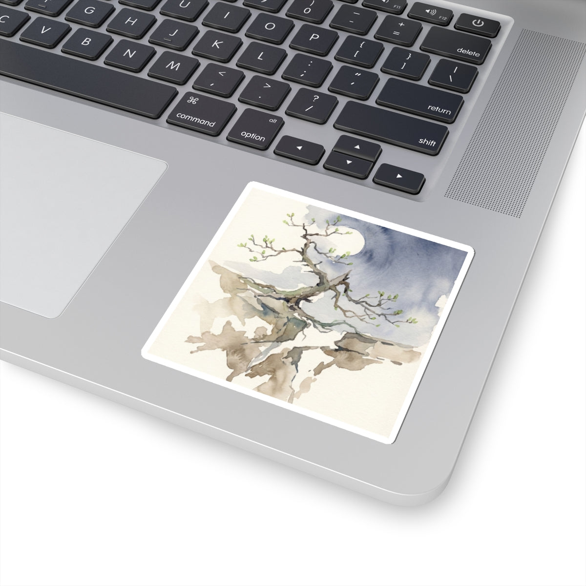 Pine Tree Sticker | Spring Japandi Watercolor Art