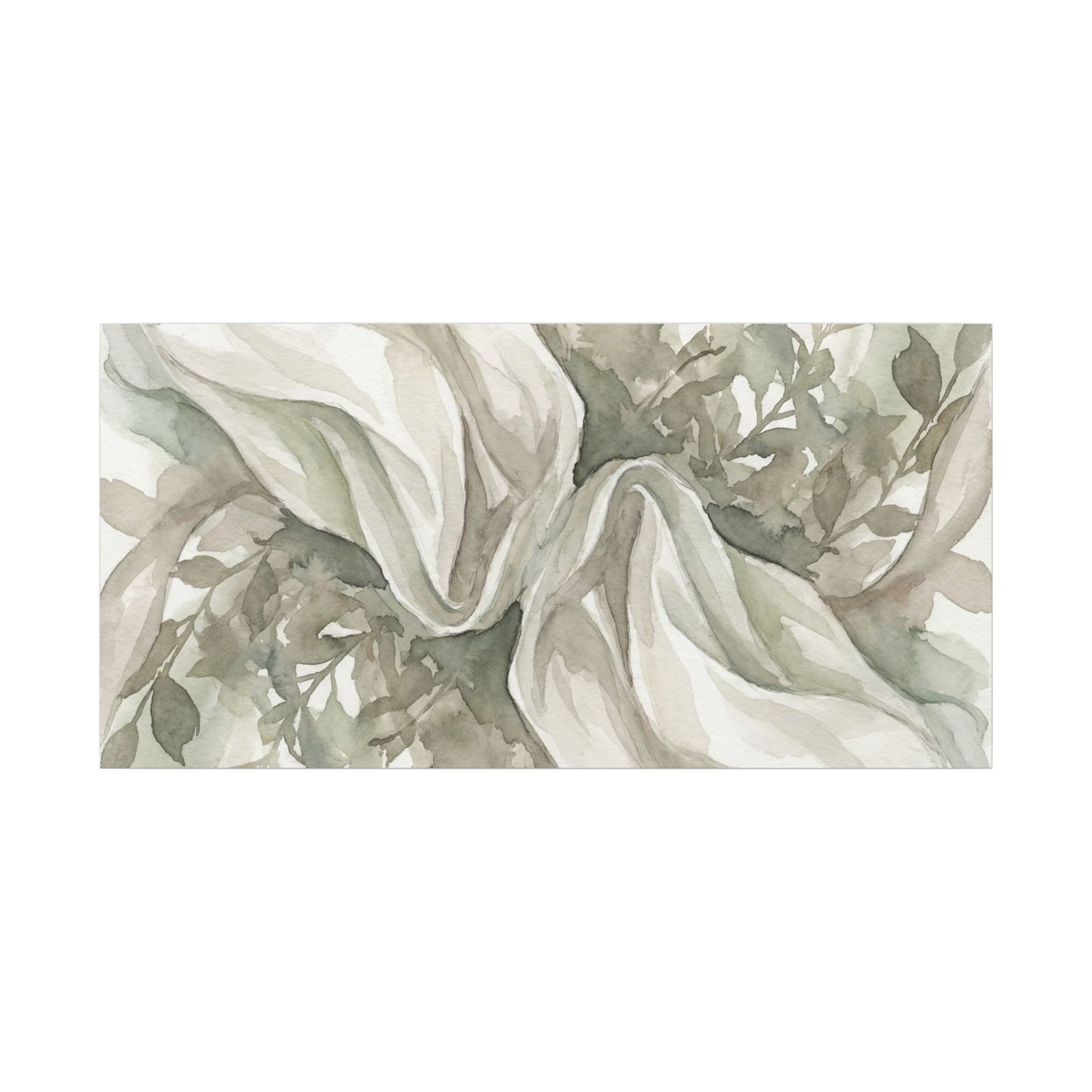 Summer Silk Drape Watercolor Canvas Art | Cozy Decor