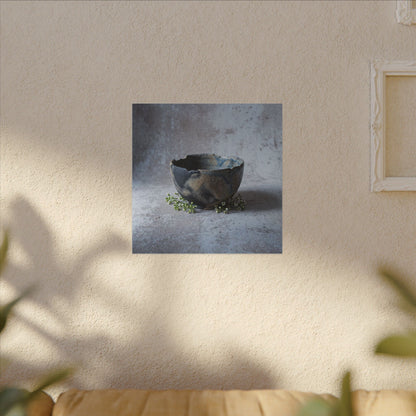 Ceramic Bowl Spring Canvas Art | Japandi Warm Design