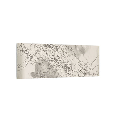 Shadow Play Spring Canvas Art | Dark Japandi Sophisticated Design