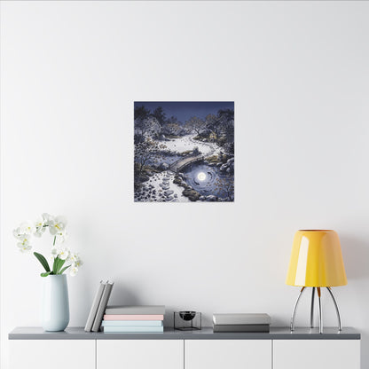 Torii Gate Enso Canvas Art | Contemplative Zen Art