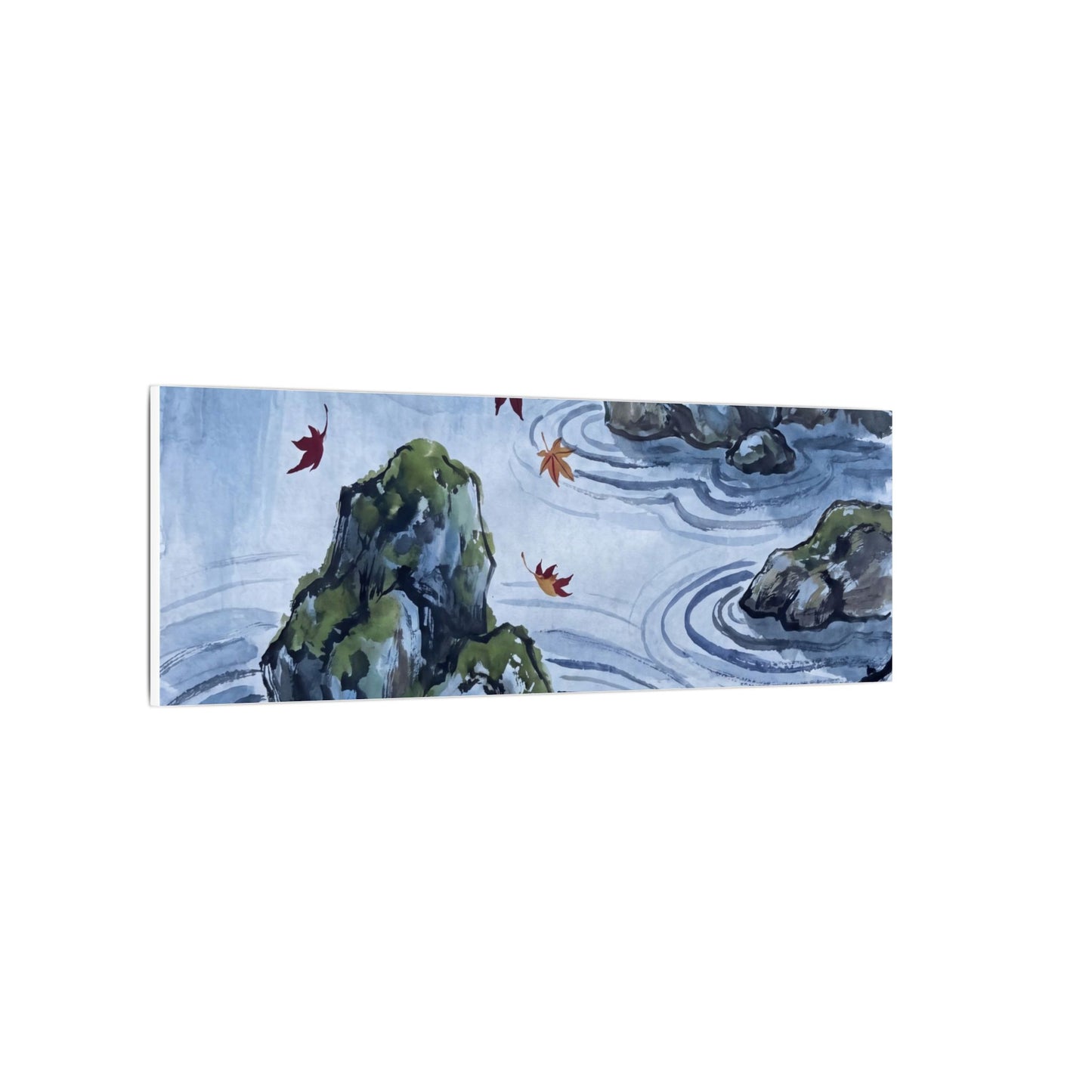 Rock Garden Autumn Canvas Art | Zen Tranquil Design