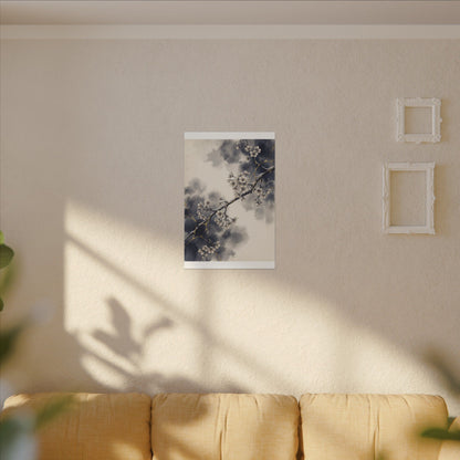 Ma Cherry Blossom Canvas Art - Kintsugi Gold Vein