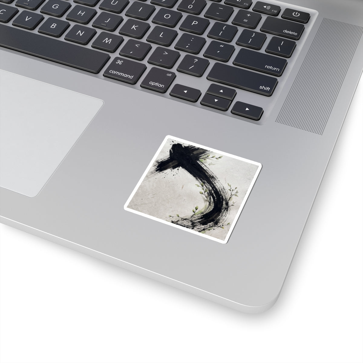 Spring Ink Brushstroke Moody Minimal Sticker | Sophisticated Decor