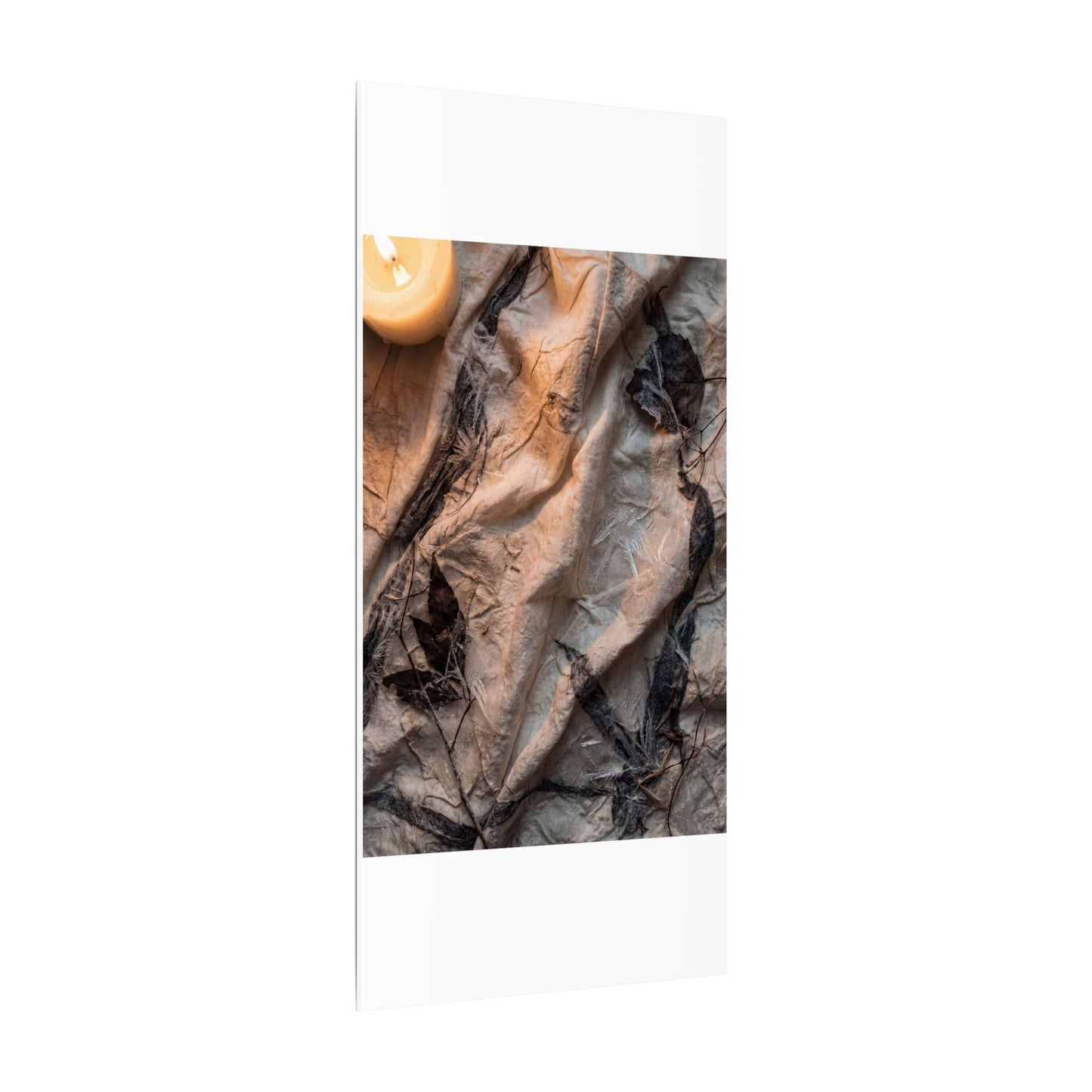 Candlelight Silk Drape Canvas Art - Japandi Mono No Aware