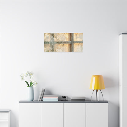 Winter Shoji Screen Watercolor Canvas Art | Elegant Decor