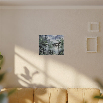 Moonlight Torii Gate Canvas Art - Zen Fukinsei