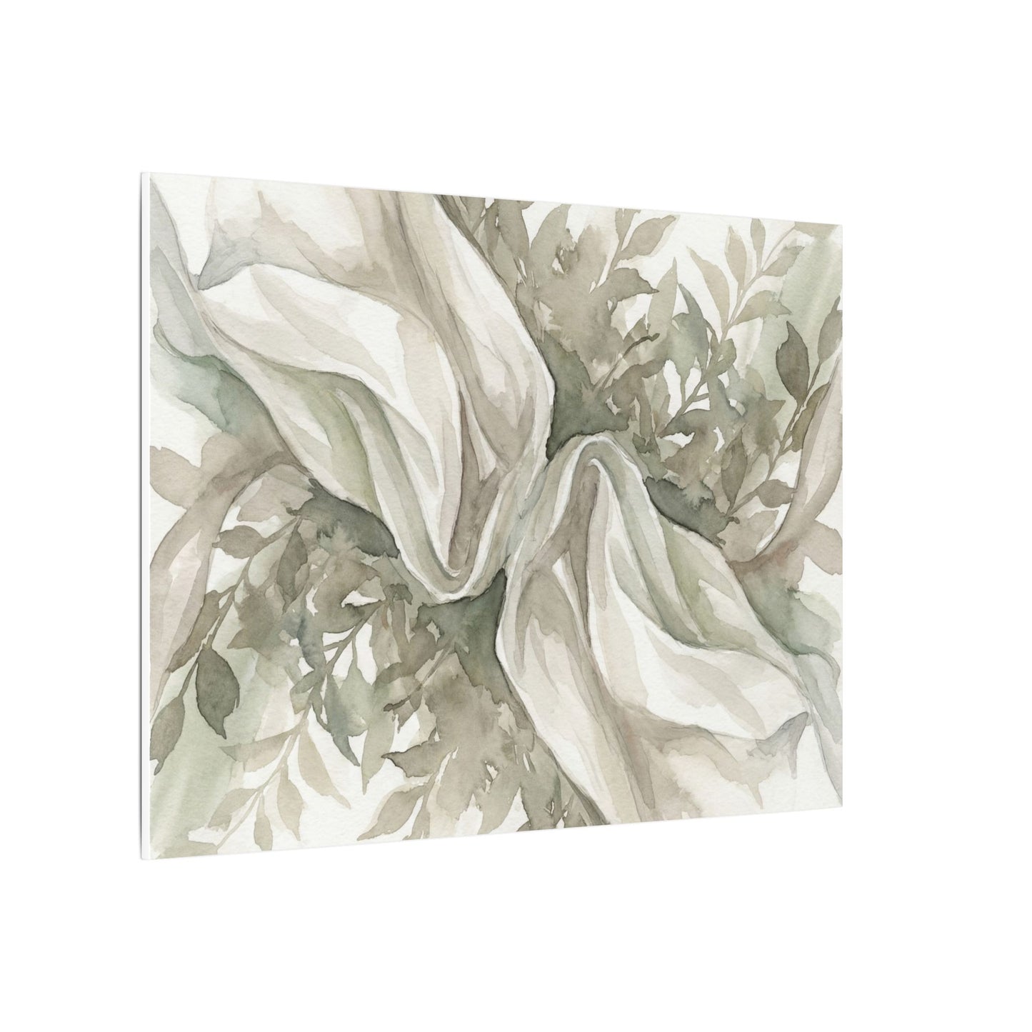 Summer Silk Drape Watercolor Canvas Art | Cozy Decor