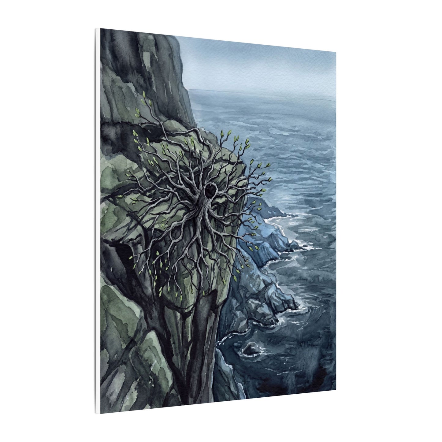 Pine Tree Spring Canvas Art | Japandi Neutral Design