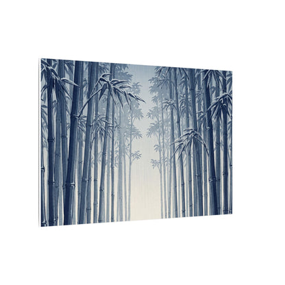 Bamboo Grove Canvas Art | Winter Zen Ukiyo E Inspired Art