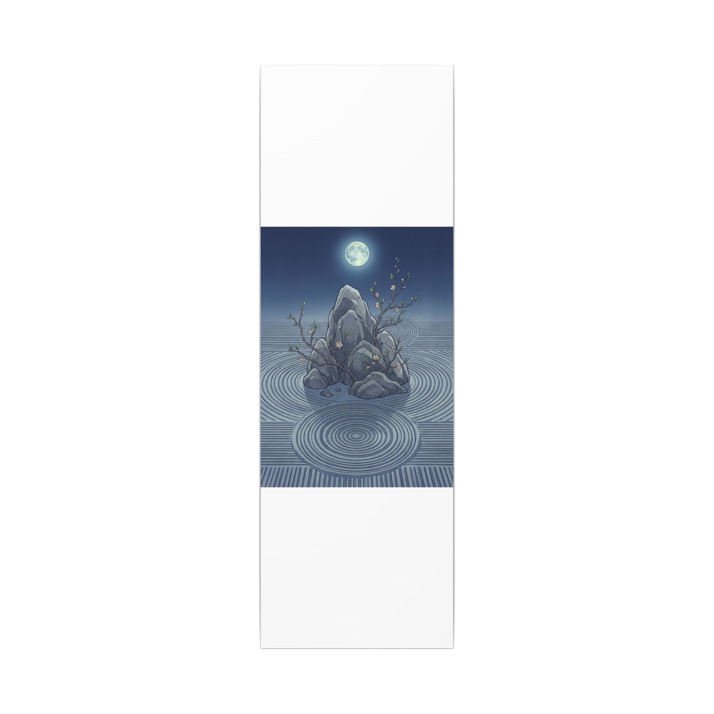 Spring Rock Garden Ukiyo E Inspired Canvas Art | Tranquil Decor
