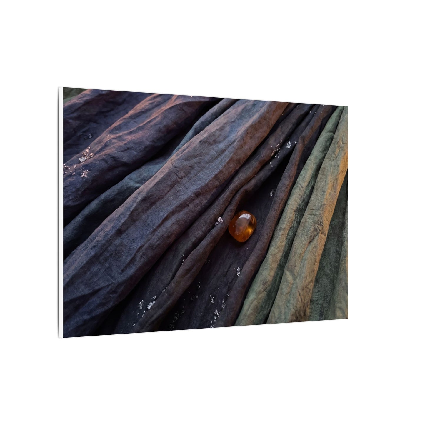 Silk Drape Shadow Zen Canvas Art | Moody Dark Japandi Art