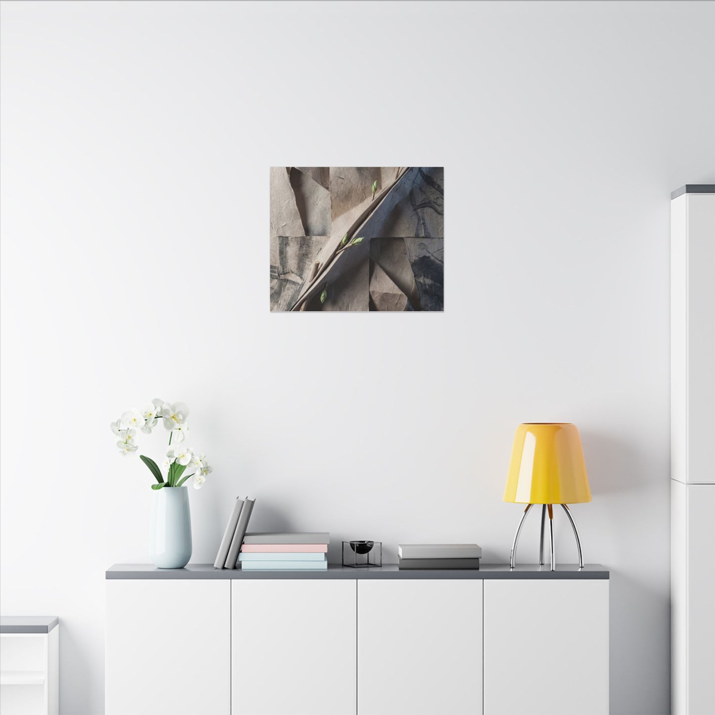 Paper Fold Canvas Art | Spring Japandi Japanese Pattern Art