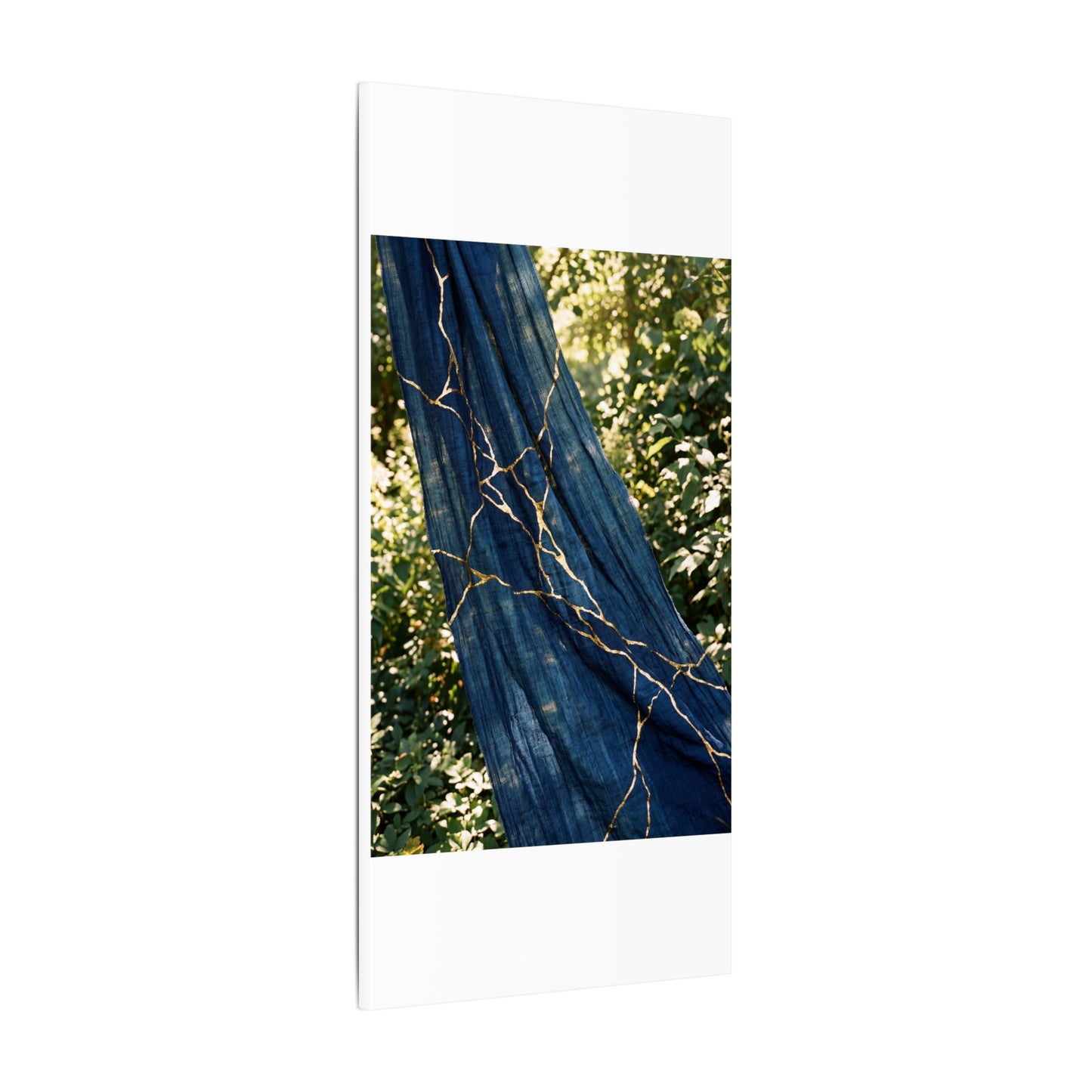 Resilient Silk Drape Canvas Art - Gold Repair Kintsugi