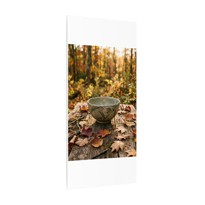 Golden Hour Ceramic Bowl Canvas Art - Japandi Fukinsei