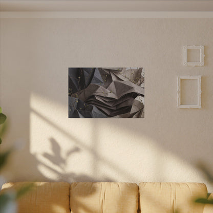 Neutral Paper Fold Canvas Art - Texture Japandi