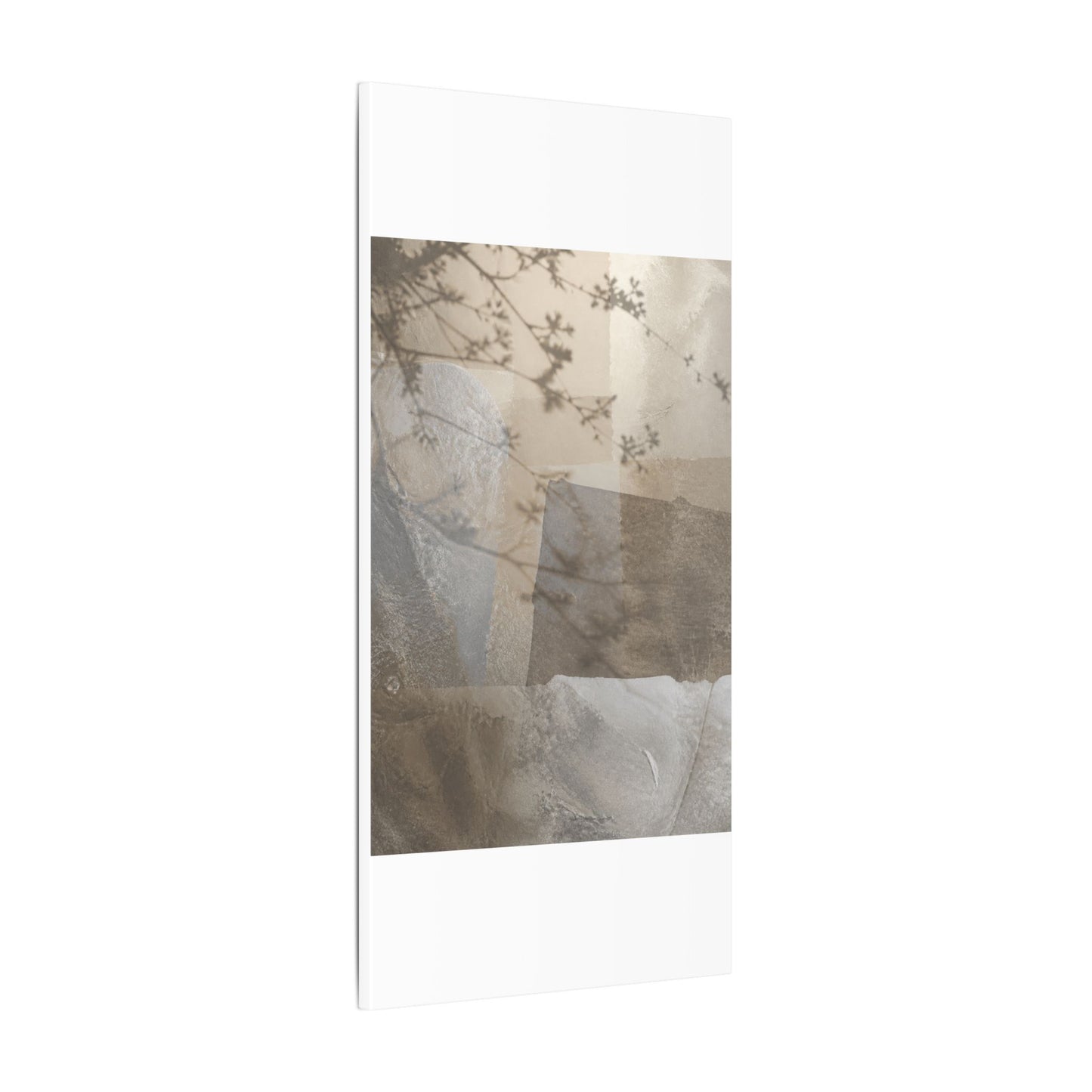 Neutral Shadow Play Canvas Art - Texture Japandi