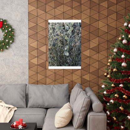 Dried Flowers Winter Wall Art Print | Japandi Neutral Design