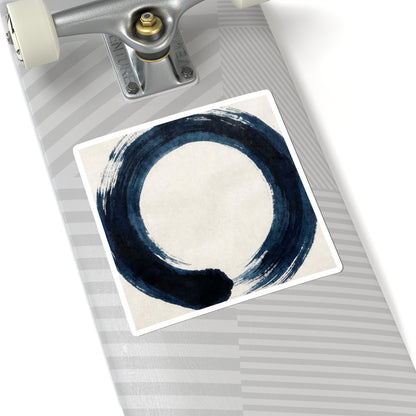 Balanced Meditation Zen Enso Sticker | Balanced Meditation Enso Art Print