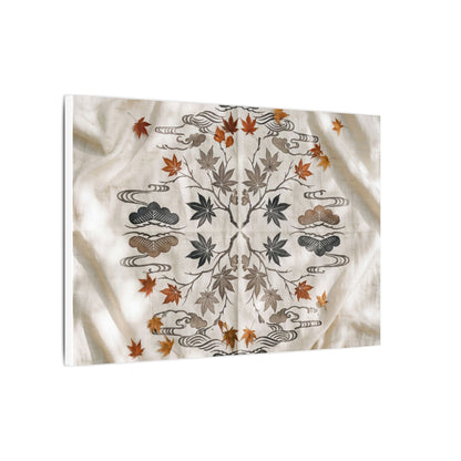 Elegant Silk Drape Canvas Art - Japanese Pattern Japandi