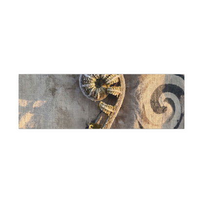 Fern Unfurling Canvas Art | Winter Japandi Japanese Pattern Art