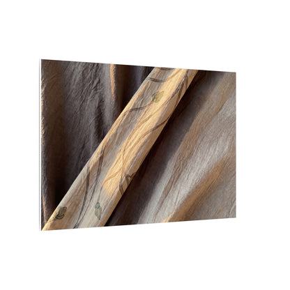 Warm Silk Drape Canvas Art - Japanese Pattern Japandi