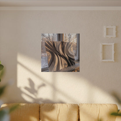 Mono No Aware Paper Fold Canvas Art - Japandi Minimal Line