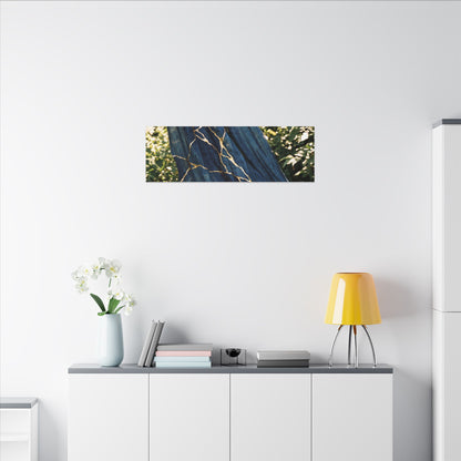 Resilient Silk Drape Canvas Art - Gold Repair Kintsugi