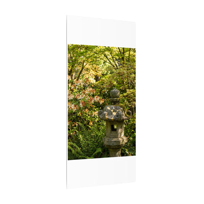 Spring Stone Lantern Gold Repair Canvas Art | Beautiful Decor