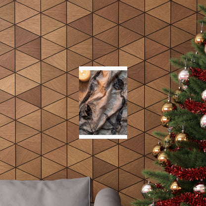 Silk Drape Texture Wall Art Print | Warm Japandi Art