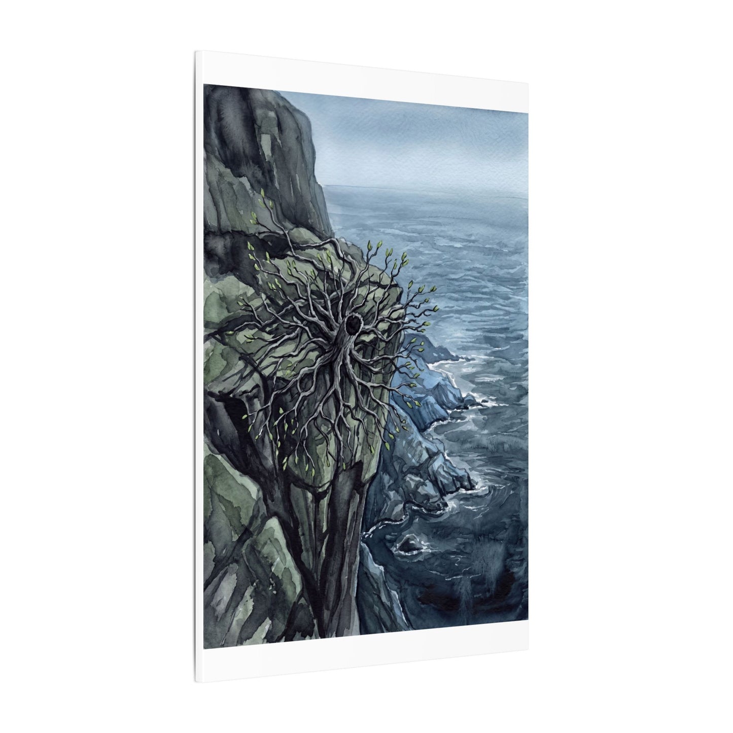 Pine Tree Spring Canvas Art | Japandi Neutral Design