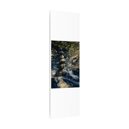 Kintsugi River Stones in Dappled | Broken Beauty Canvas Art