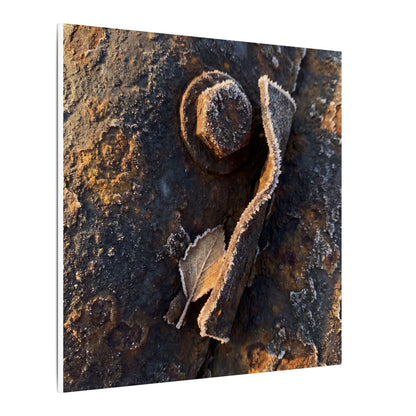 Moody Rust Patina Canvas Art - Moody Minimal Dark Japandi