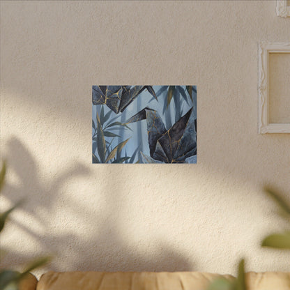 Paper Fold Canvas Art | Summer Kintsugi Crackle Gold Art