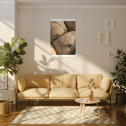 Spring Broken Pottery Gold Vein Canvas Art | Beautiful Decor
