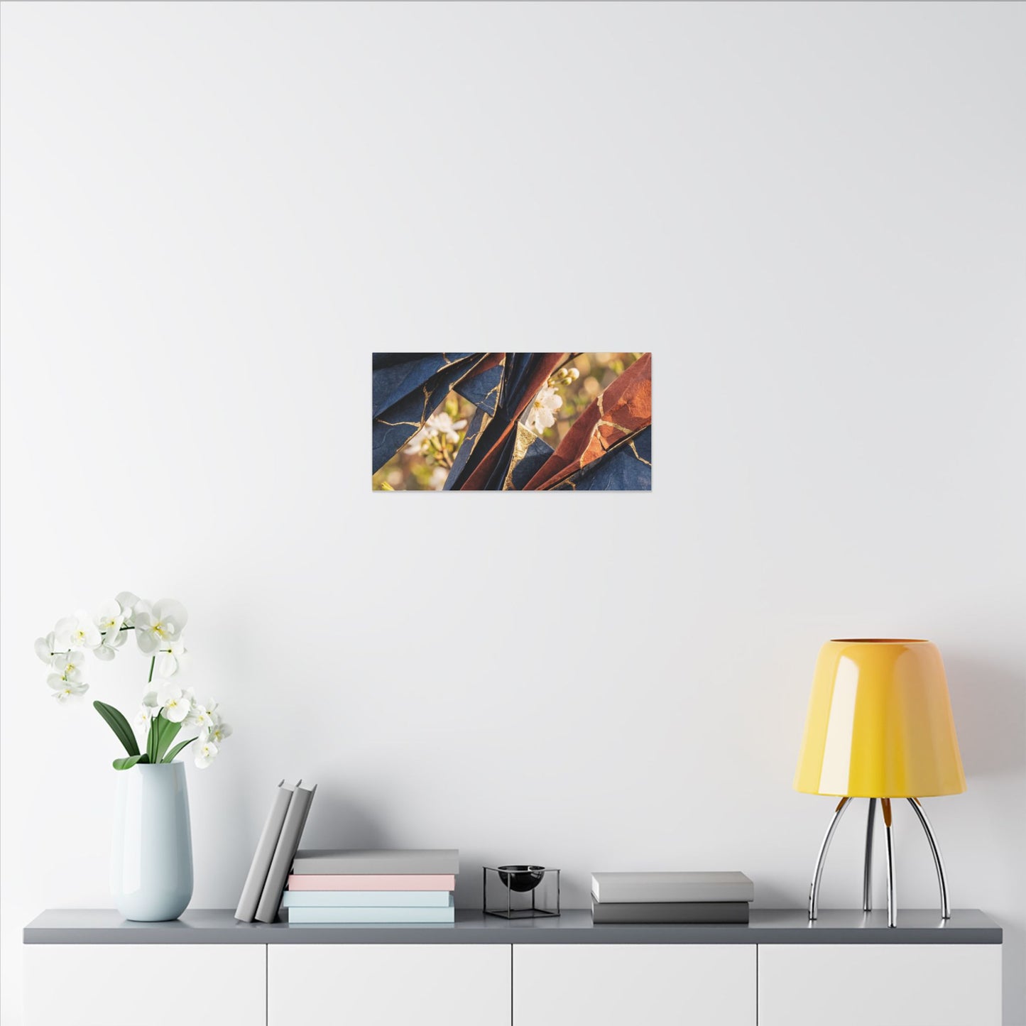 Spring Ceramic Bowl Watercolor Canvas Art | Earthy Decor