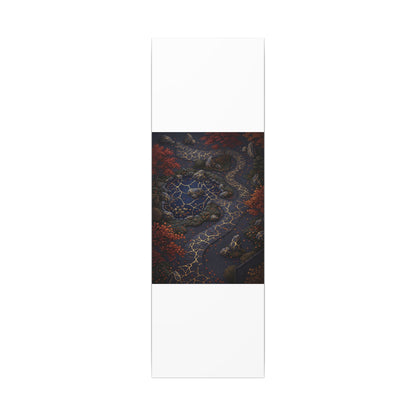 Moonlit Garden Gold Vein Canvas Art | Resilient Kintsugi Art