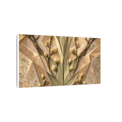 Kanso Paper Fold Canvas Art - Japandi Japanese Pattern