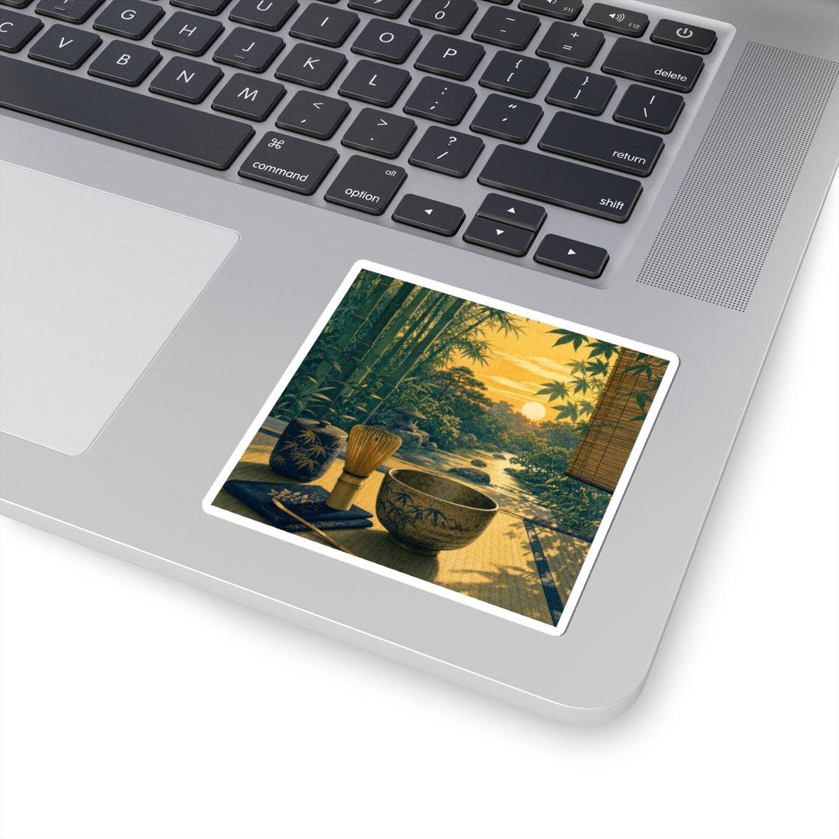 Ma Tea Ceremony Sticker - Zen Ukiyo E Inspired